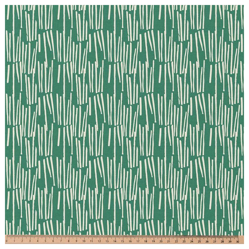 Printed Cotton LEKKER Green / White